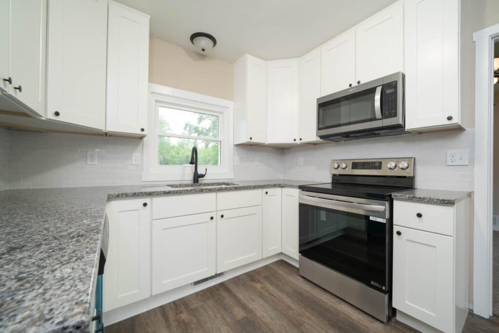 A completed kitchen remodel by Hunt For Home Building Services