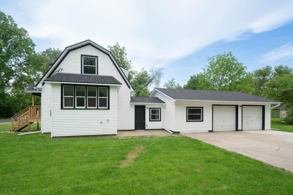 A completed home exterior by Hunt For Home Building Services